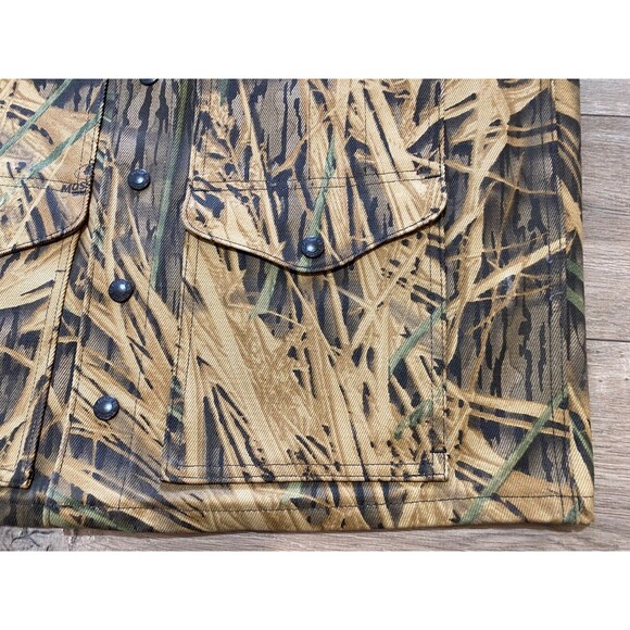 Filson Mossy Oak Rugged Twill Cruiser Mens L Shadow Grass Camo Field Vest Jacket - Picture 5 of 9
